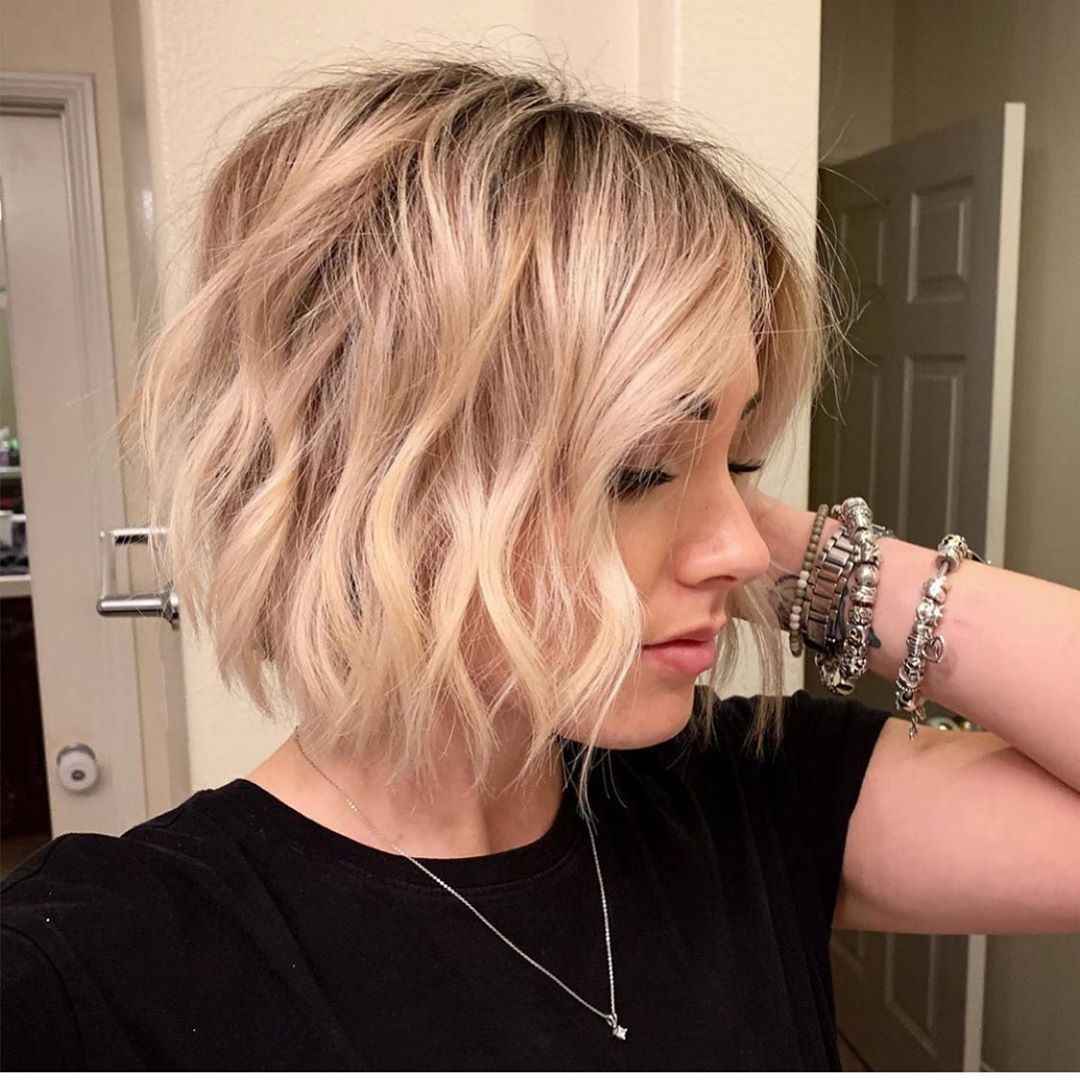 Стрижка каре для блондинки фото_30