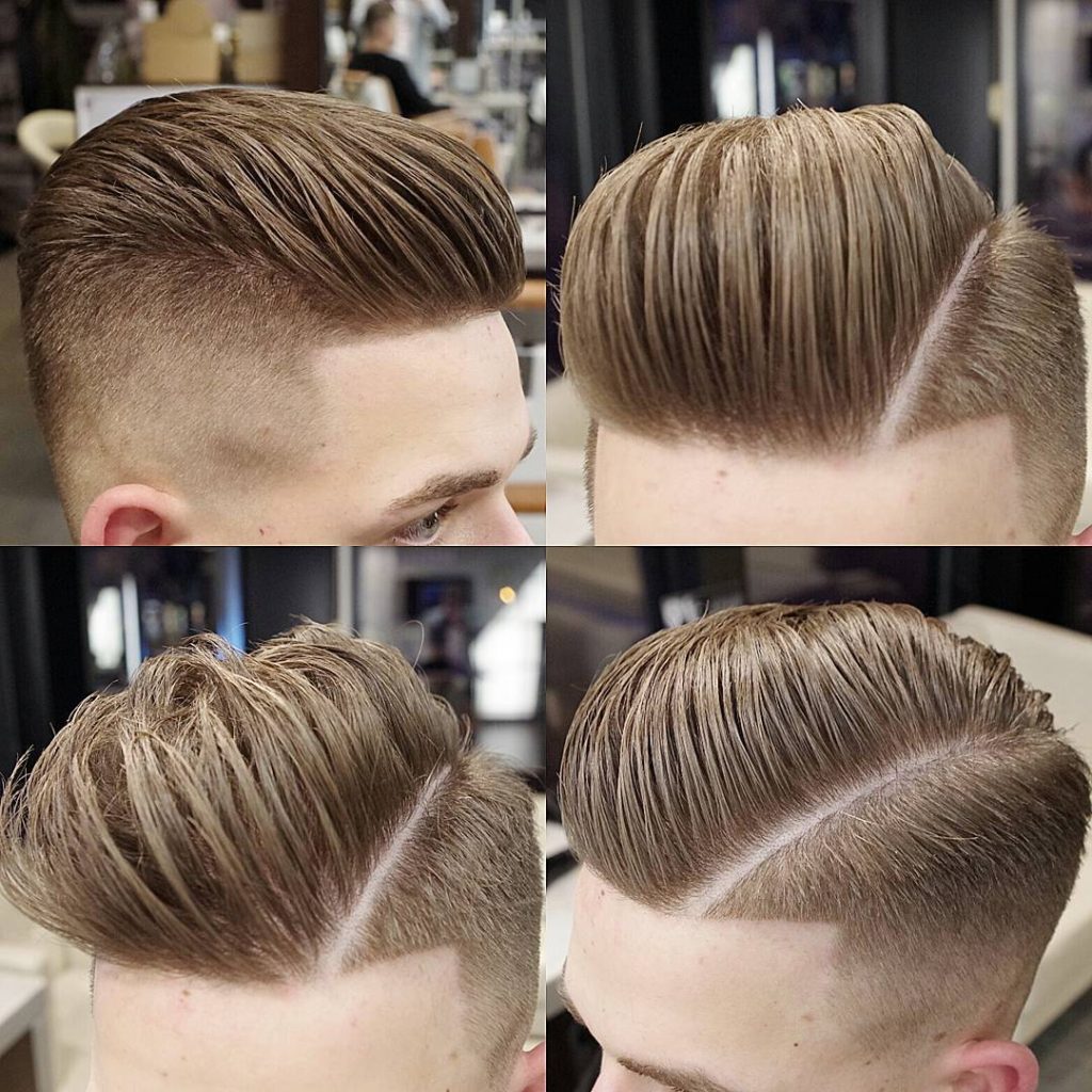 The Loose Combover with Low fade