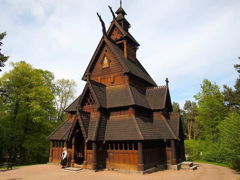 Stave church at the Norsk Folkemuseum in Oslo