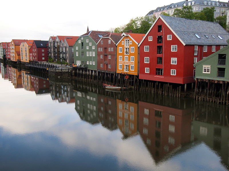 Bakklandet in Trondheim, Norway