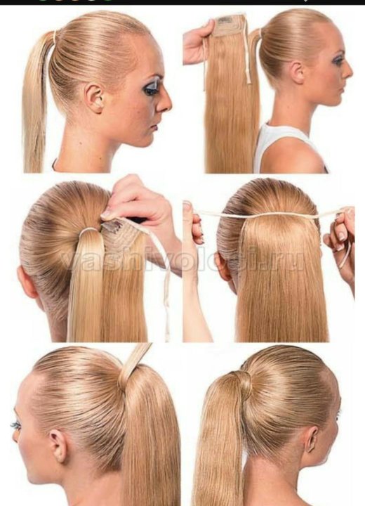 Как прикрепить искусственную косу к своим волосам