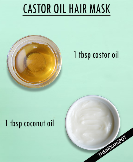 Castor oil hair mask