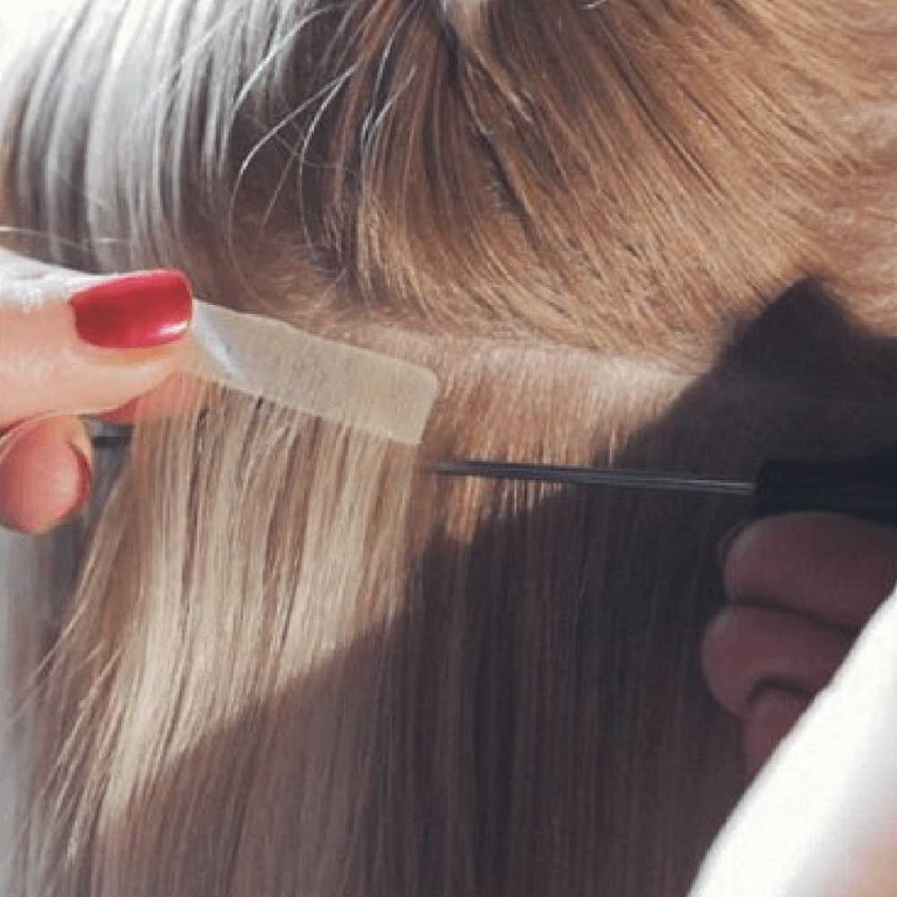 Наращивания волос одной полоской