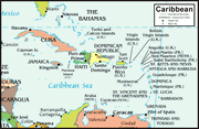 Political Map of the Caribbean