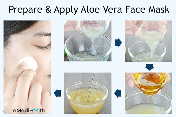 how to prepare and apply aloe vera face mask