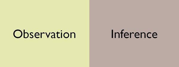 observation vs inference