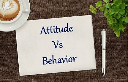 attitude vs behavior