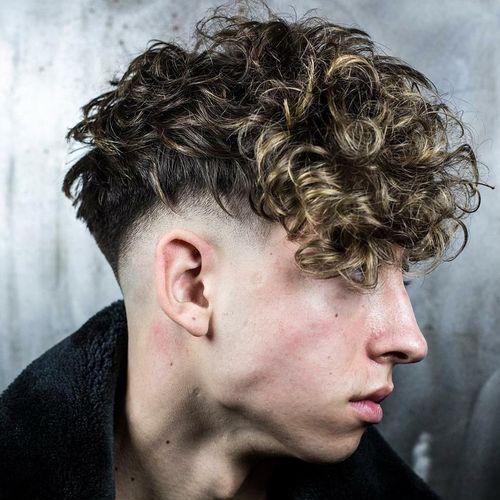 Undercut with Curls and Texture on Top