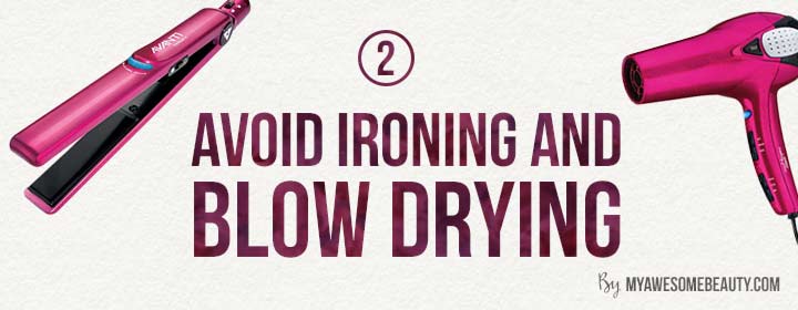 avoid hair ironing