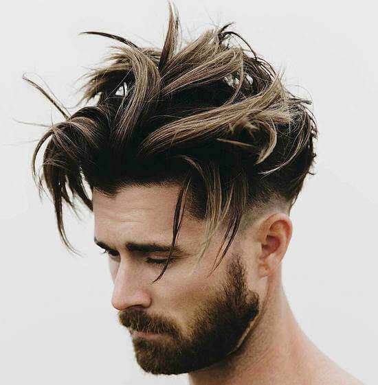 Причёска на две стороны мужская