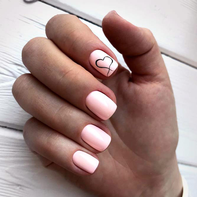 Gentle Pale Pink Nails picture 2