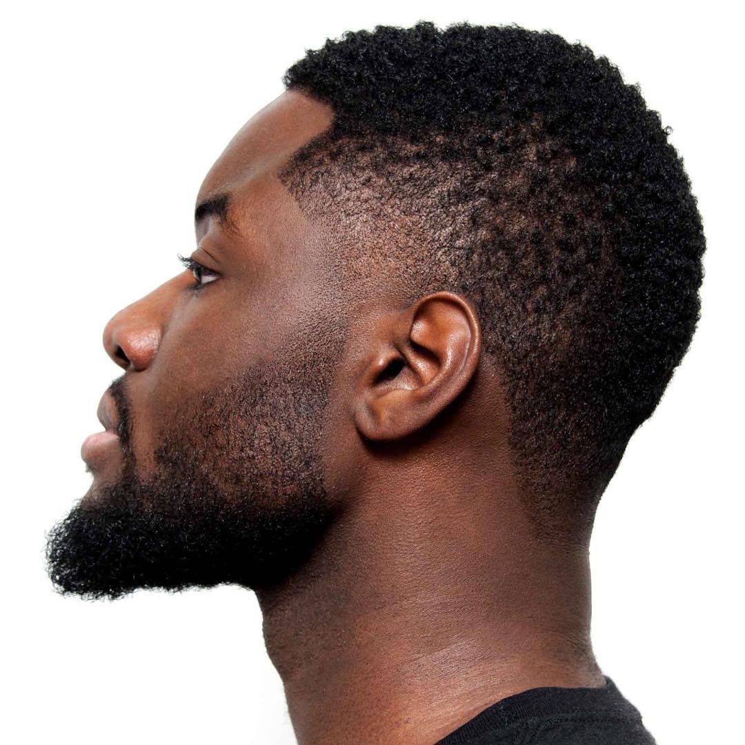 Temple fade haircut for Black men