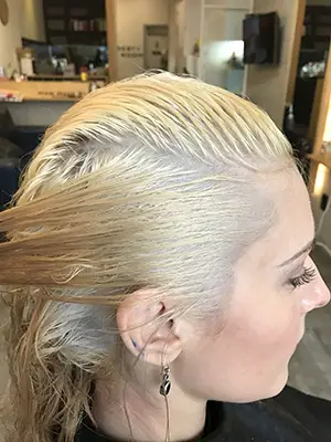 Hair that has been lifted to level 10